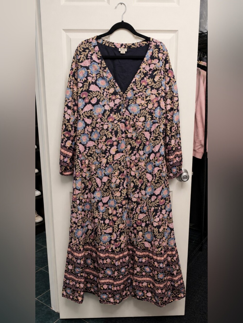 Billabong Floral V-Neck Maxi Dress